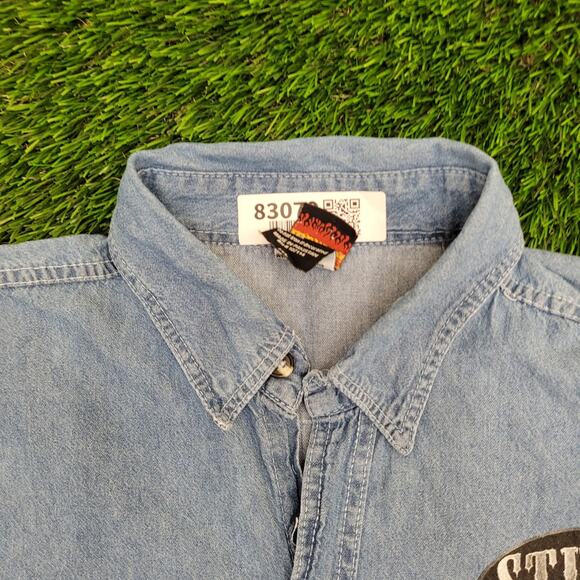 Sturgis Biker Denim Vest 2XL 26x32 Black Hills Rally 2012 - Picture 3 of 13